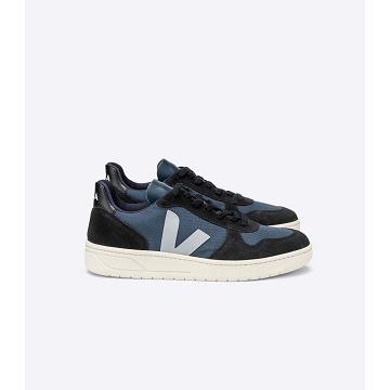 Blue/Black Women's Veja V-10 RIPSTOP Sneakers | AU 661WNB